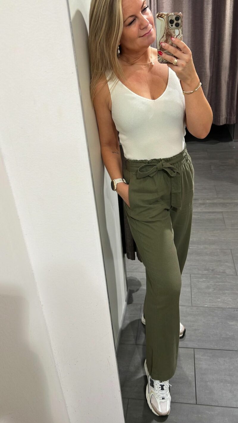 JDYSAY LINEN BELT PANT WVN NOOS - Image 3