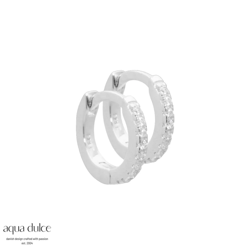 RAYA 10MM CREOLER MED KLARE ZIRKONIA
