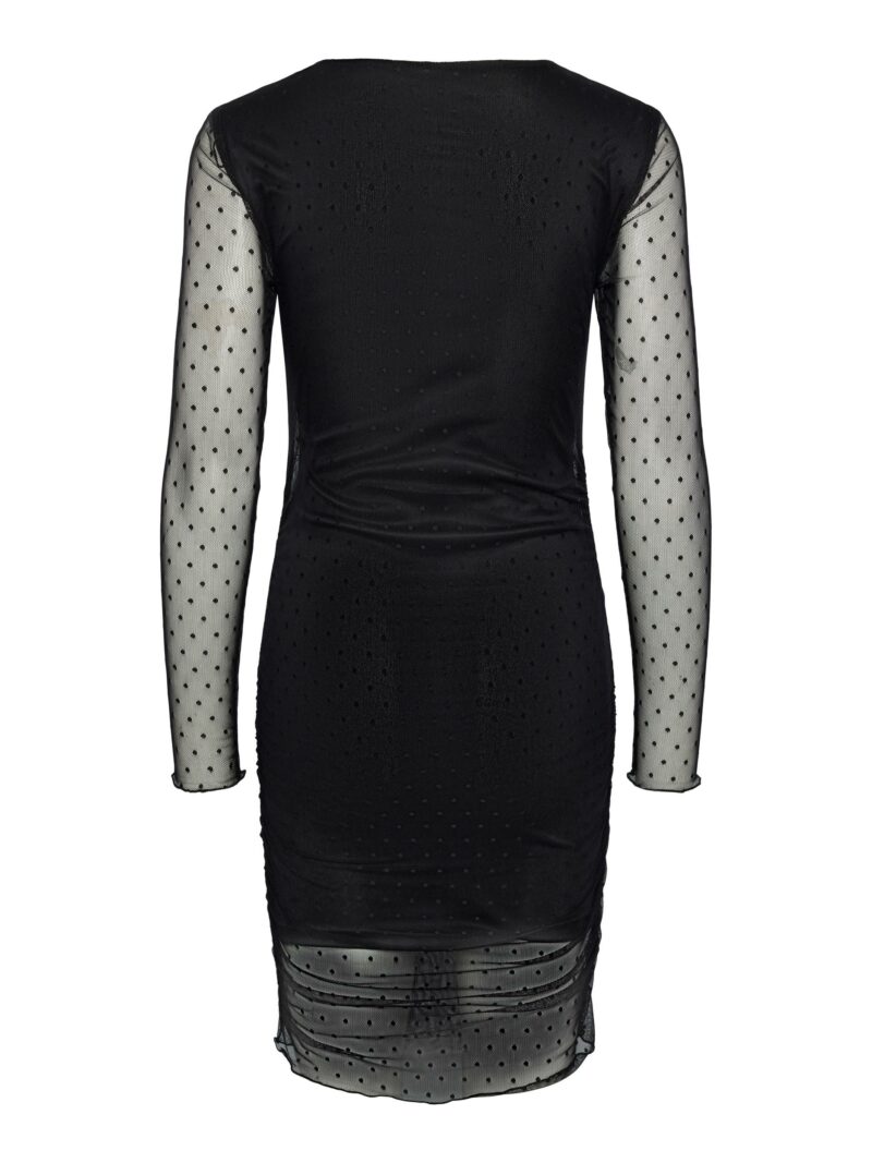 PCNESH DOT LS RUCHING DRESS - Image 3