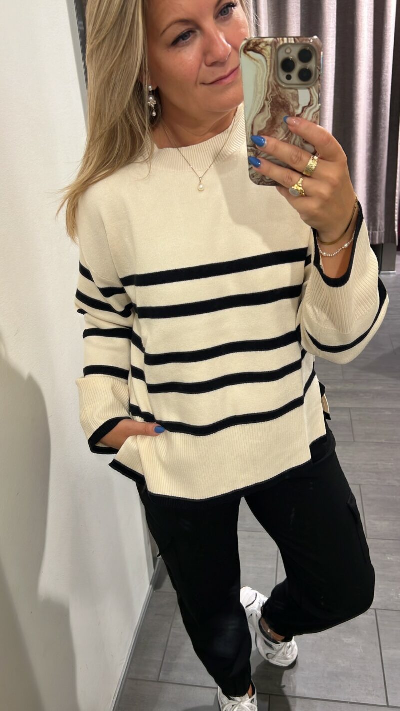 VMSABA LS O-NECK STRIPE PULLOVER GA NOOS