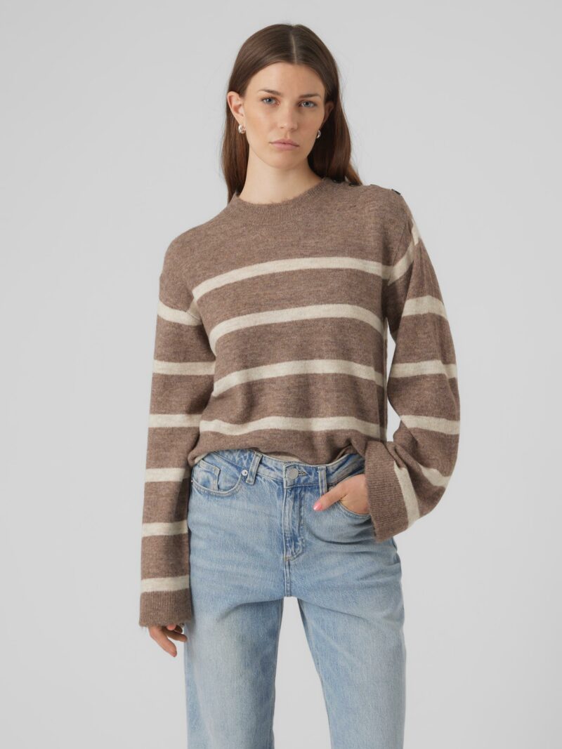 VMLEFILE LS O-NECK BUTTON PULLOVER. - Image 2