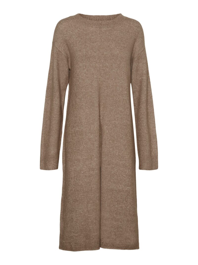 VMPHILLIS LS O-NECK SLIT DRESS GA BOO.