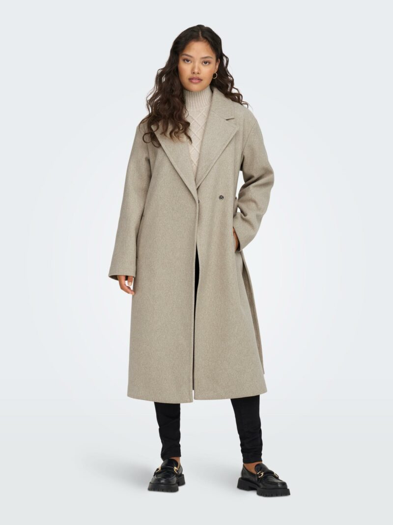 JDYVIOLA LONG COAT W BELT OTW HAB - Image 5