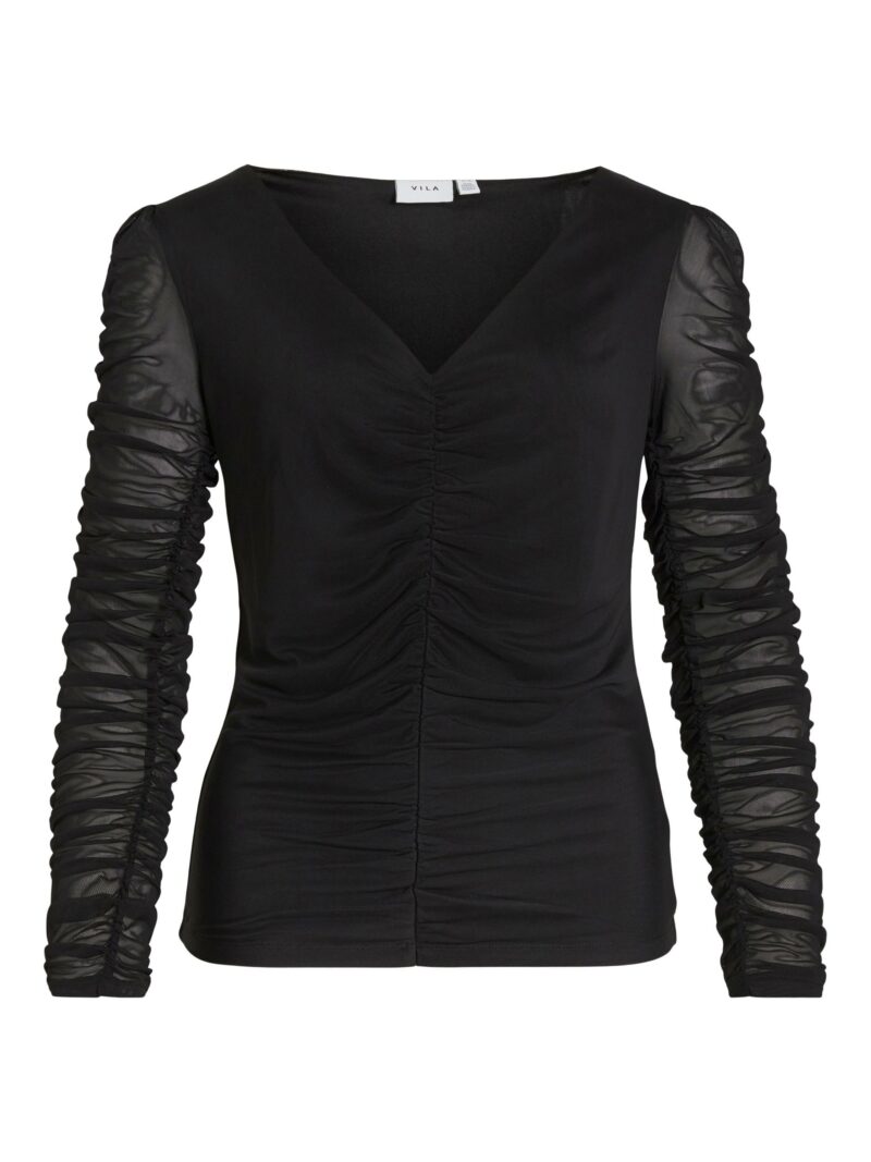 VIVOLETTA DEEP V-NECK L/S TOP