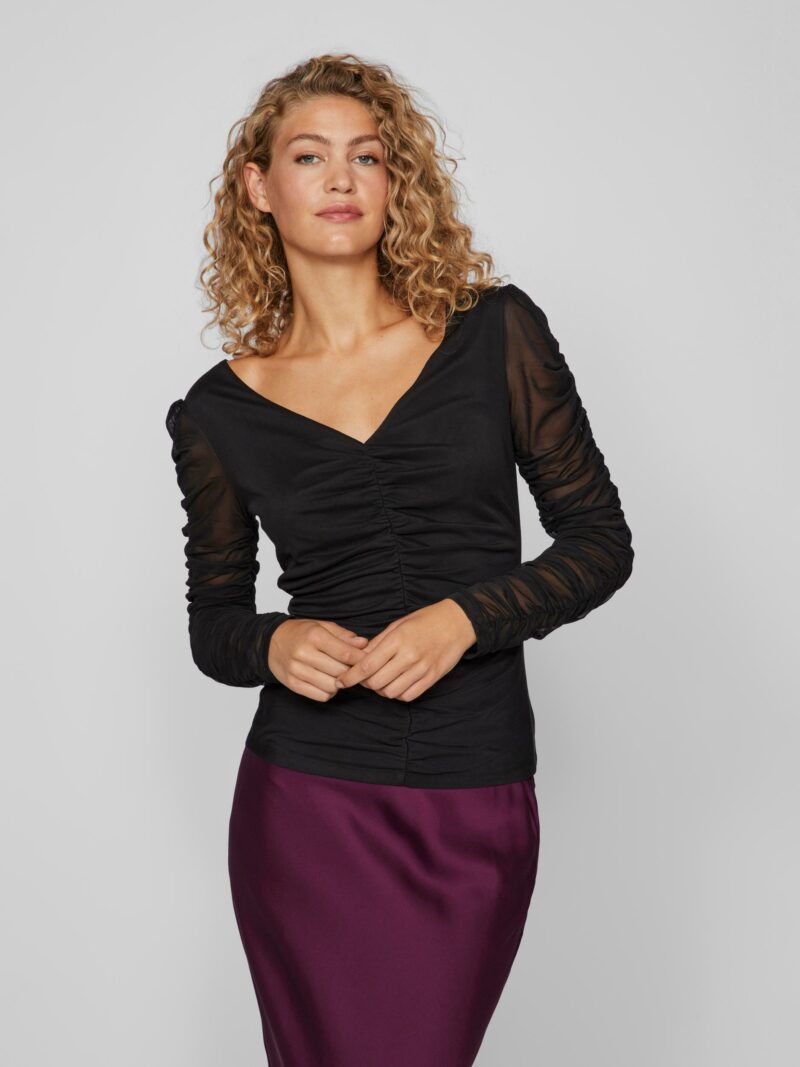 VIVOLETTA DEEP V-NECK L/S TOP - Image 2