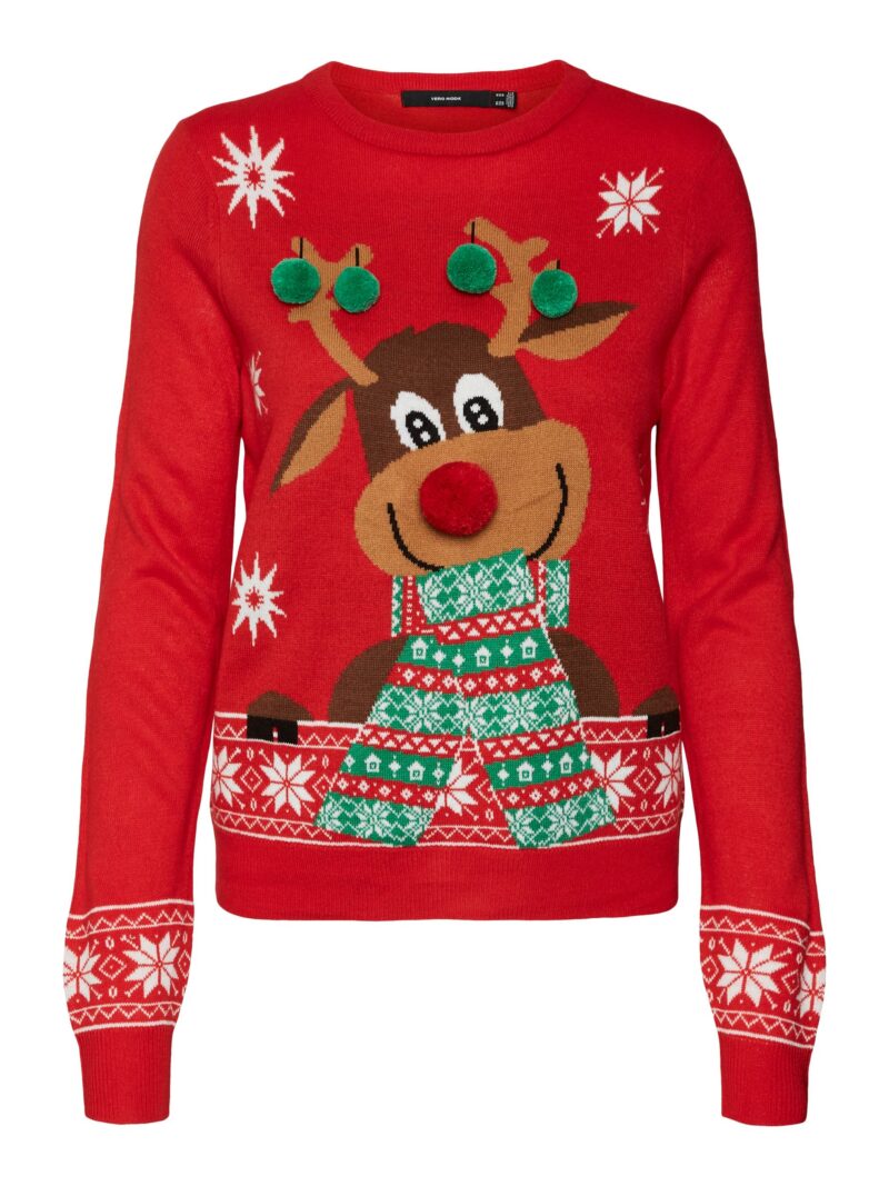 VMNEWFROSTYDEER LS O-NCK BLOUSE XMAS REP - Image 2