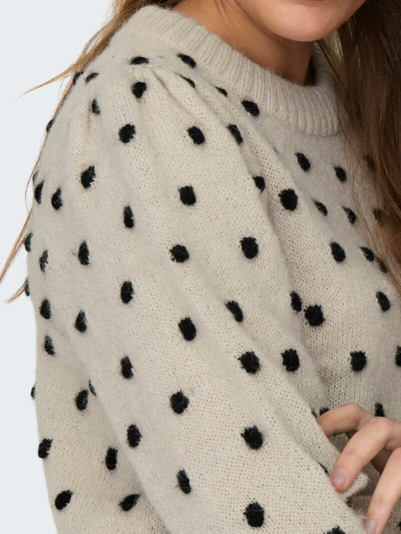 JDYSIGRID LIFE L/S ONECK PUFFDOT PUL KNT - Image 3