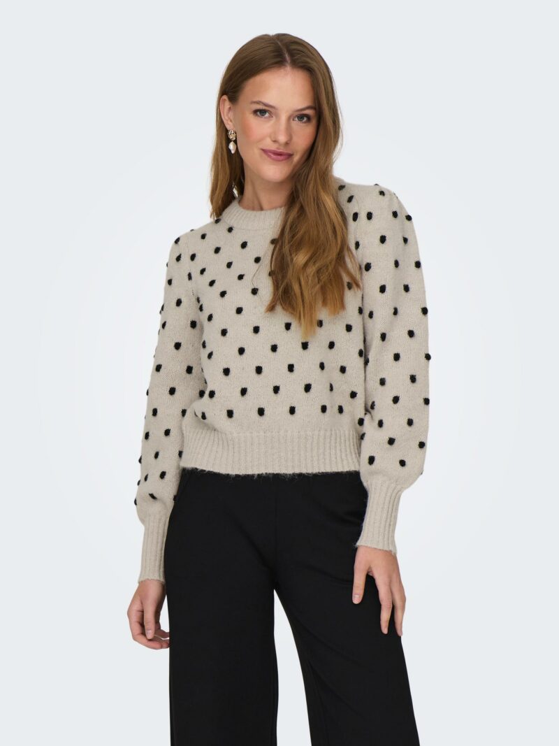 JDYSIGRID LIFE L/S ONECK PUFFDOT PUL KNT - Image 4