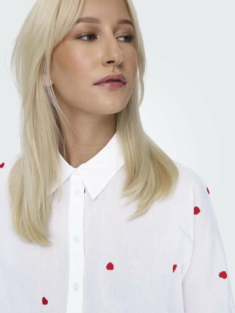 ONLNEW LINA GRACE LS EMB SHIRT NOOS WVN - Image 3