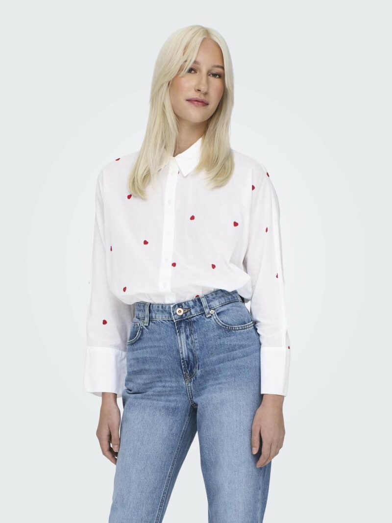 ONLNEW LINA GRACE LS EMB SHIRT NOOS WVN - Image 4