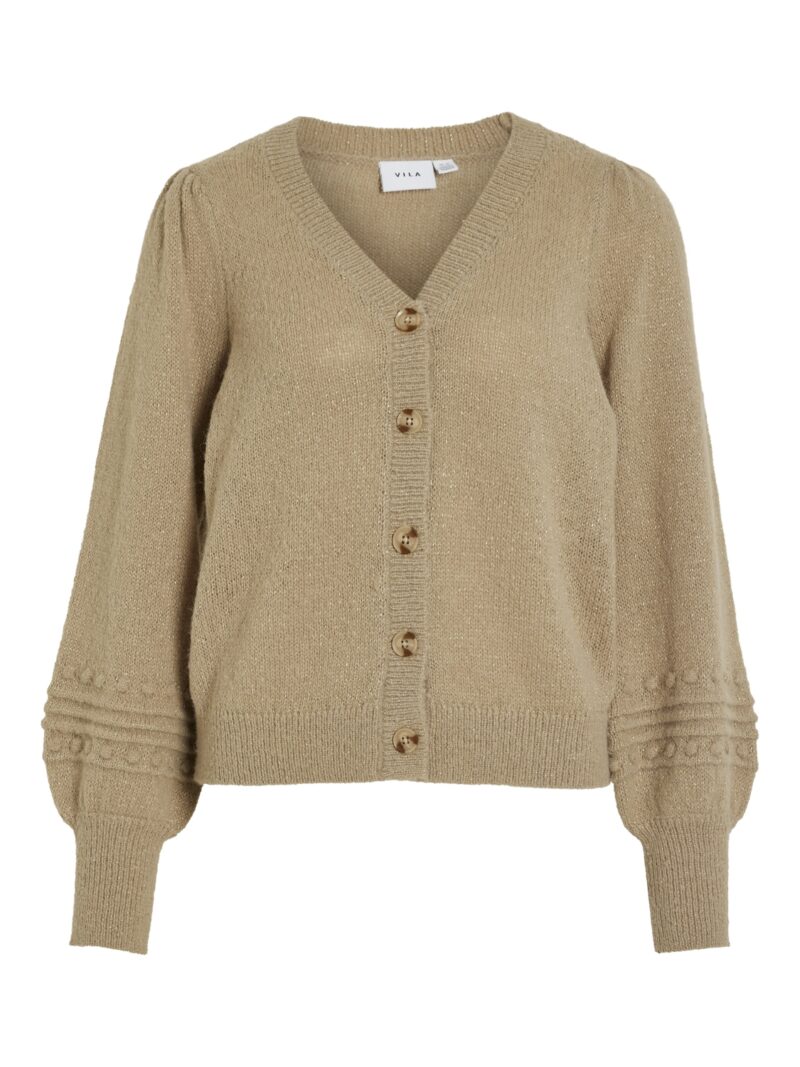 VITULI V-NECK GLITTER KNIT CARDIGAN/PB