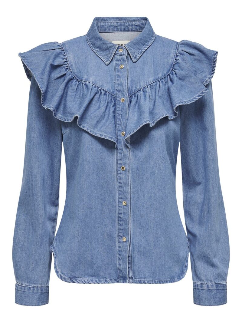 ONLINDIGO LS FRILL DNM SHIRT QYT - Image 5