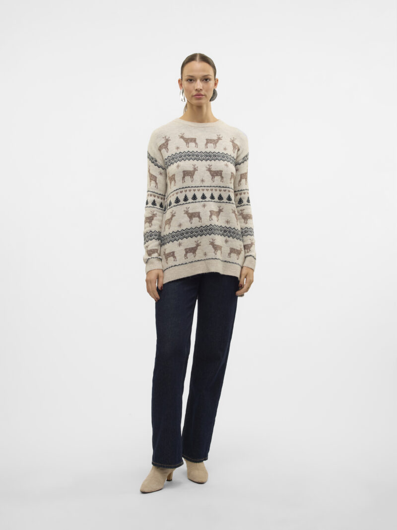 VMDEERS LS O-NECK H/L LONG PULL. XMAS - Image 3