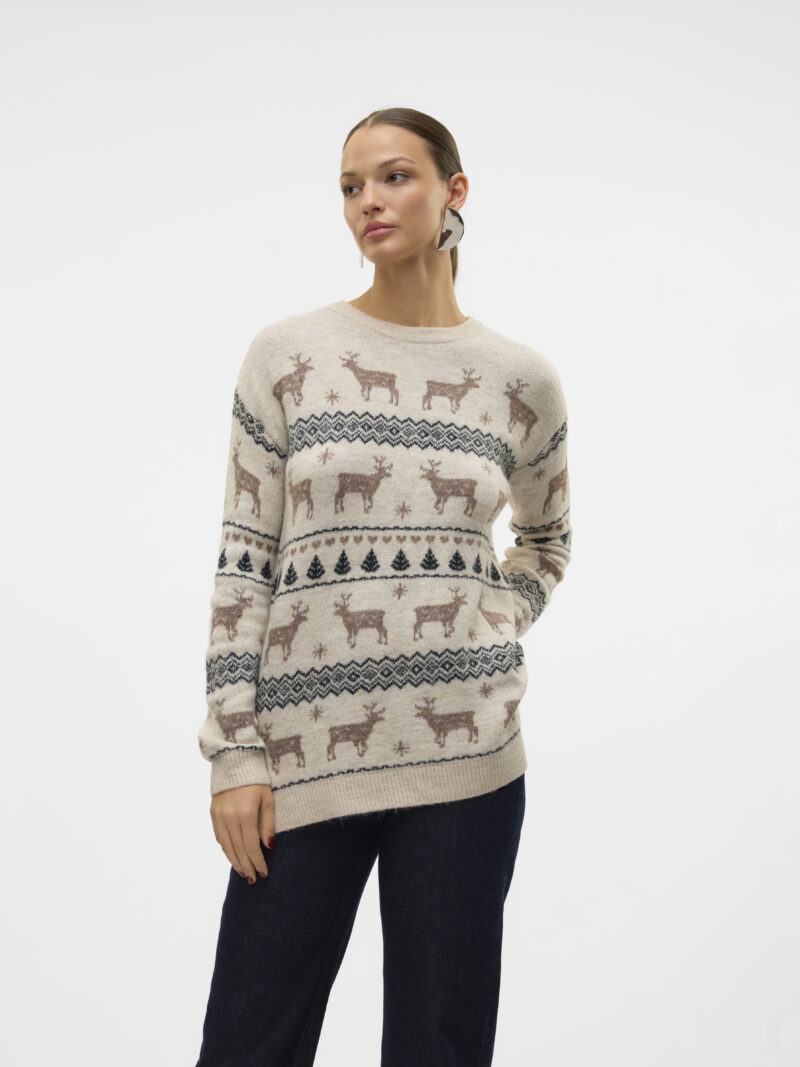 VMDEERS LS O-NECK H/L LONG PULL. XMAS - Image 2