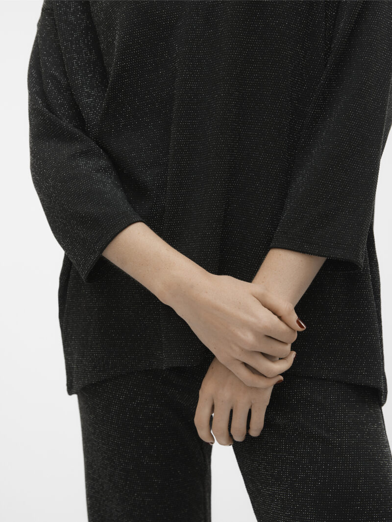 VMKANVA 3/4 V-NECK TOP JRS GA - Image 3