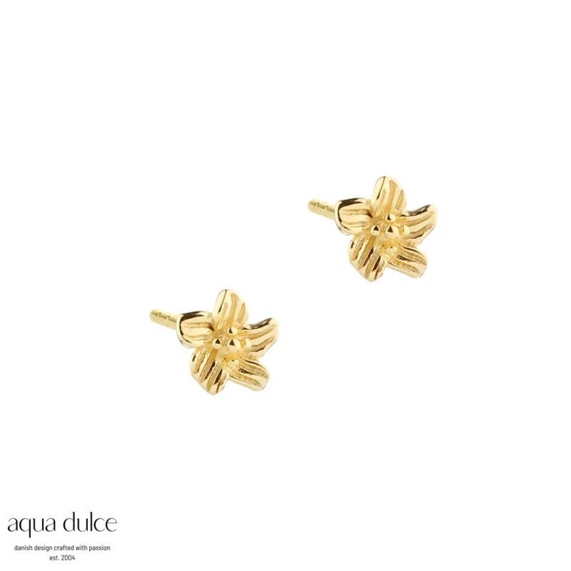 JASMIN SMALL EARSTUD GOLD 6 MM