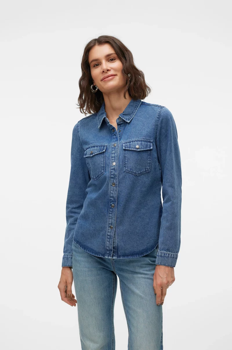 VMJENNIE LS DENIM SHIRT MIX GA NOOS - Image 3