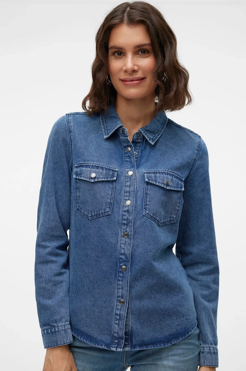 VMJENNIE LS DENIM SHIRT MIX GA NOOS - Image 4