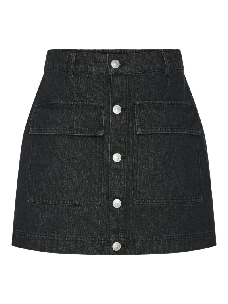 PCCHRISSY MW SHORT DENIM SKIRT PWP MM