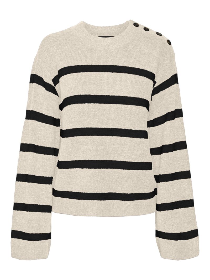 VMLEFILE LS O-NECK BUTTON PULLOVER.
