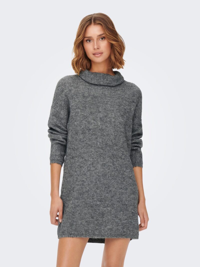 JDYINGEBORG LIFE L/S ROLL NECK DRESS KNT