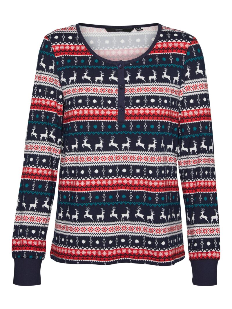 VMXMAS NEW LS BUTTON TOP JRS REPEAT
