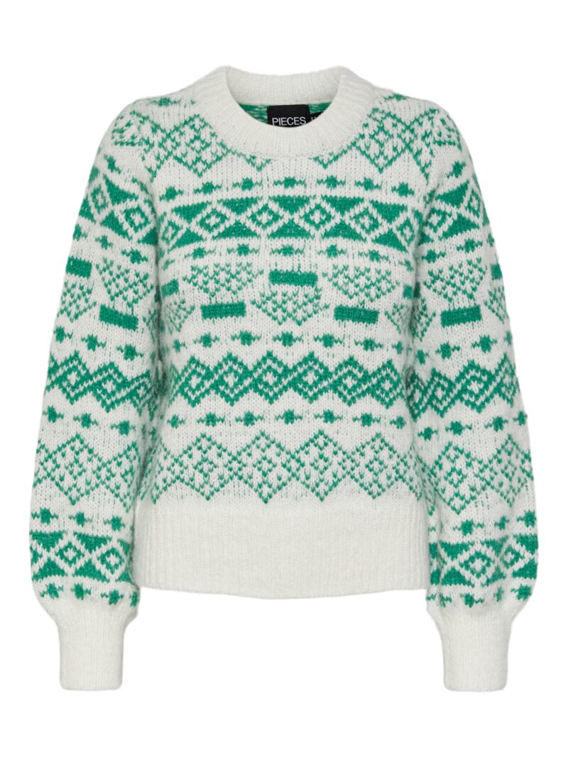 PCJIANNA LS O-NECK KNIT BC
