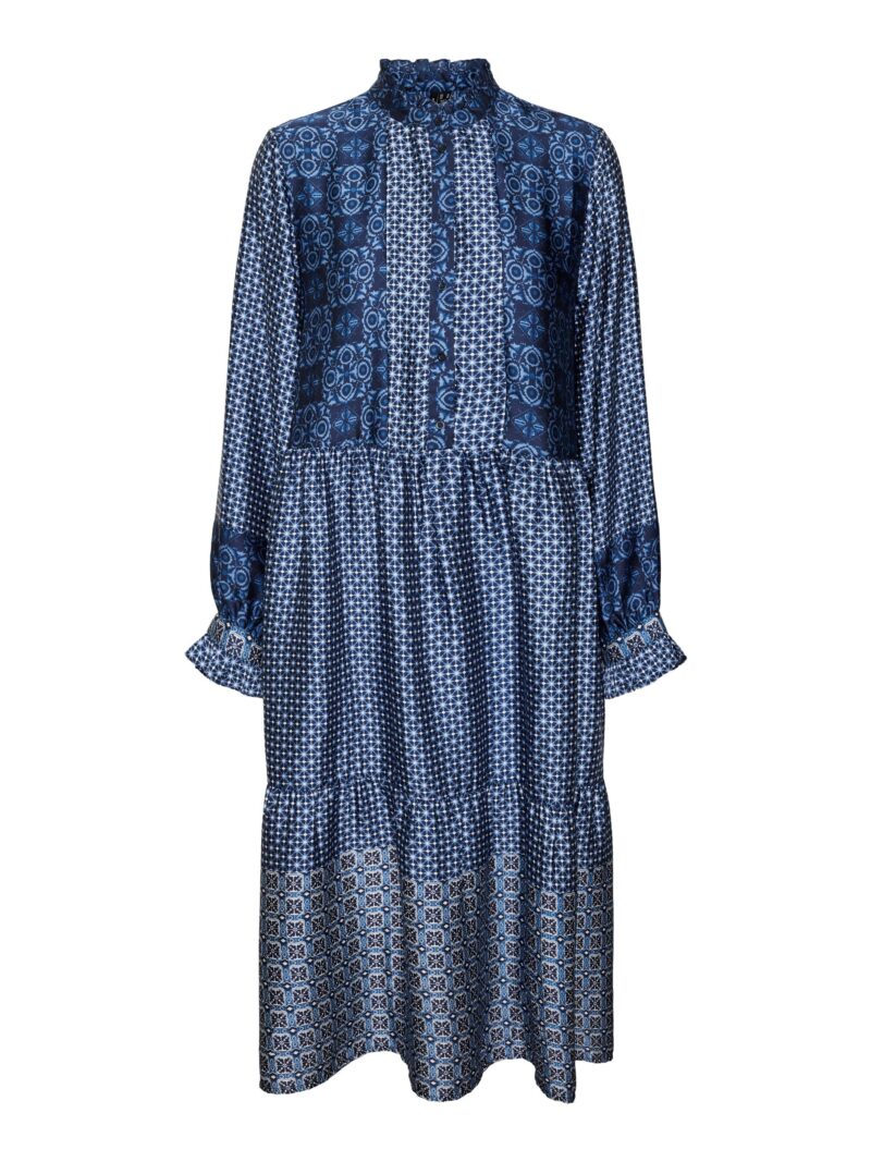 VMLEVI NEW POLY L/S CALF DRESS WVN EXP