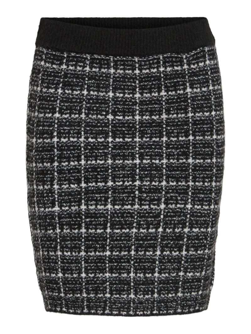 VIAUDREY CHECK KNIT SKIRT/KA