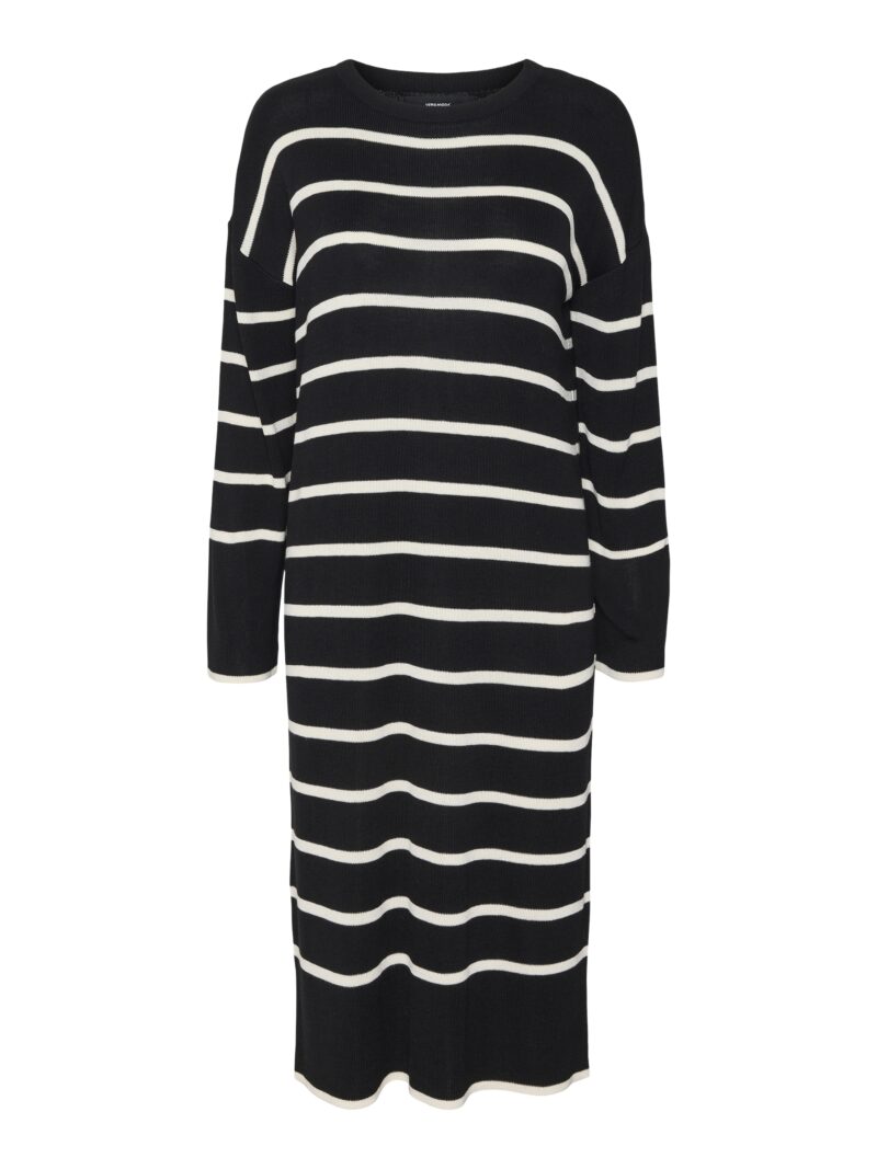 VMJOANA LS O-NECK BLK DRESS BOO