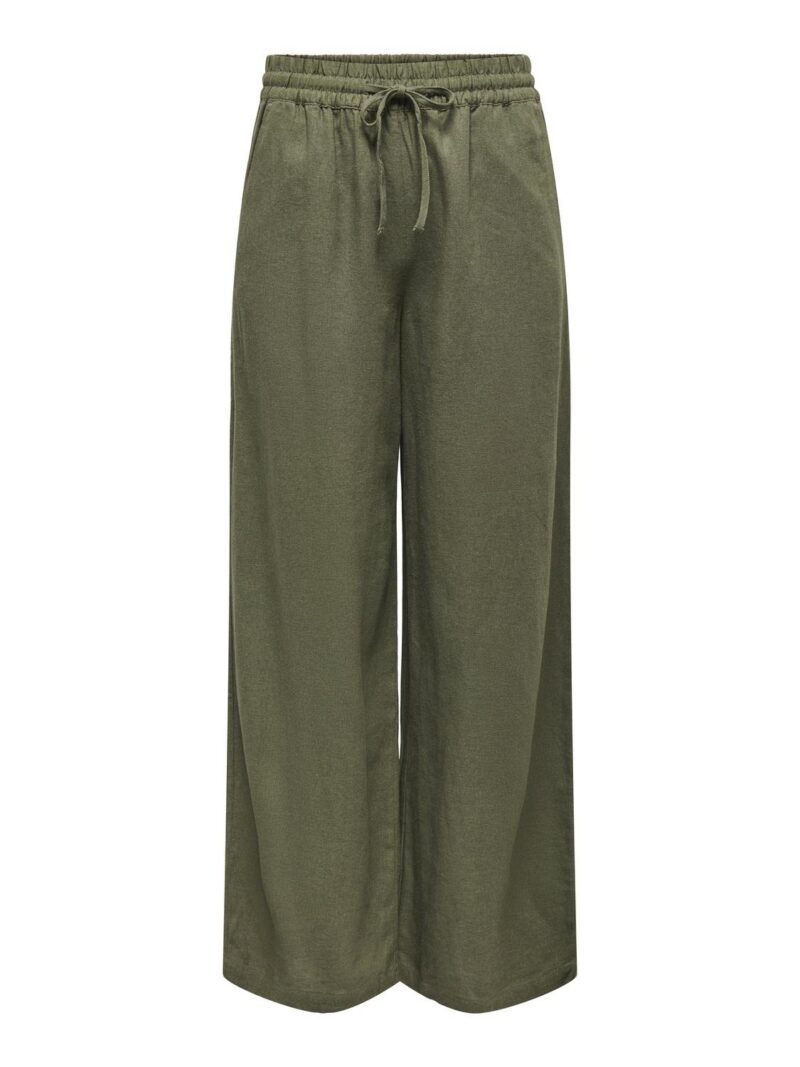 JDYSAY LINEN HW WIDE PANT WVN NOOS