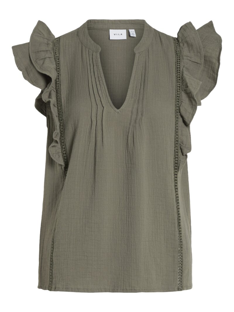 VITOVAN S/S FLOUNCE TOP