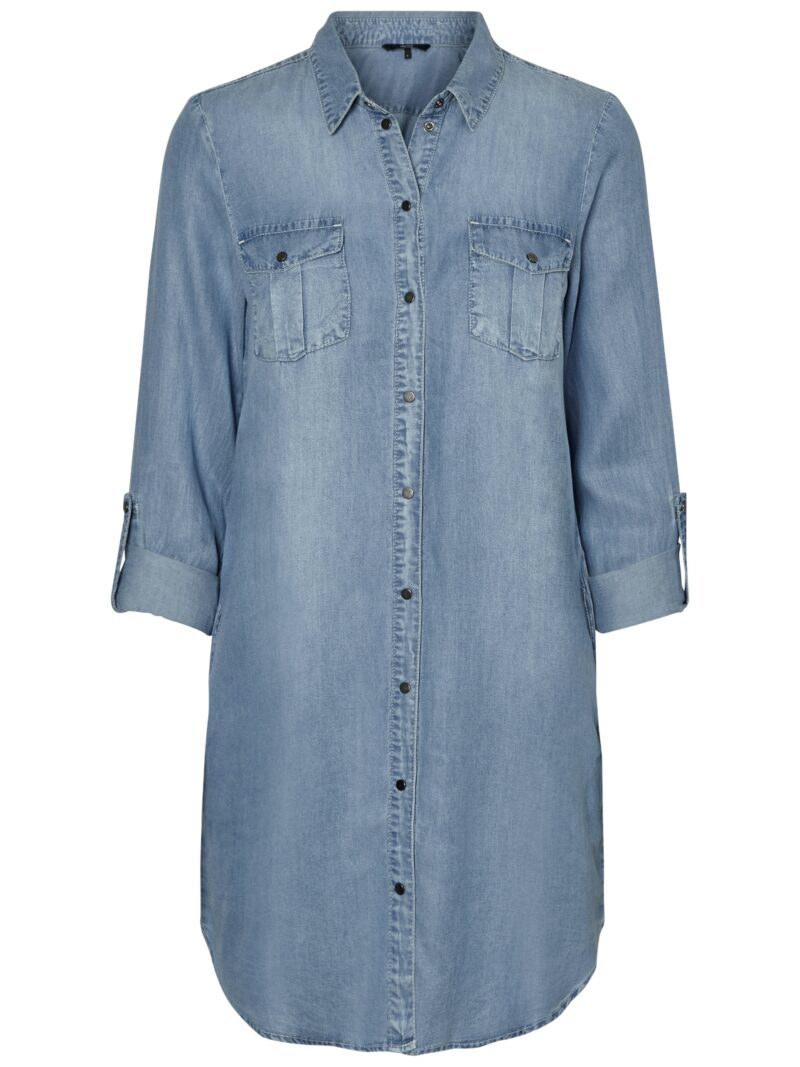 VMSILLA LS SHORT DRESS LT BL GA NOOS