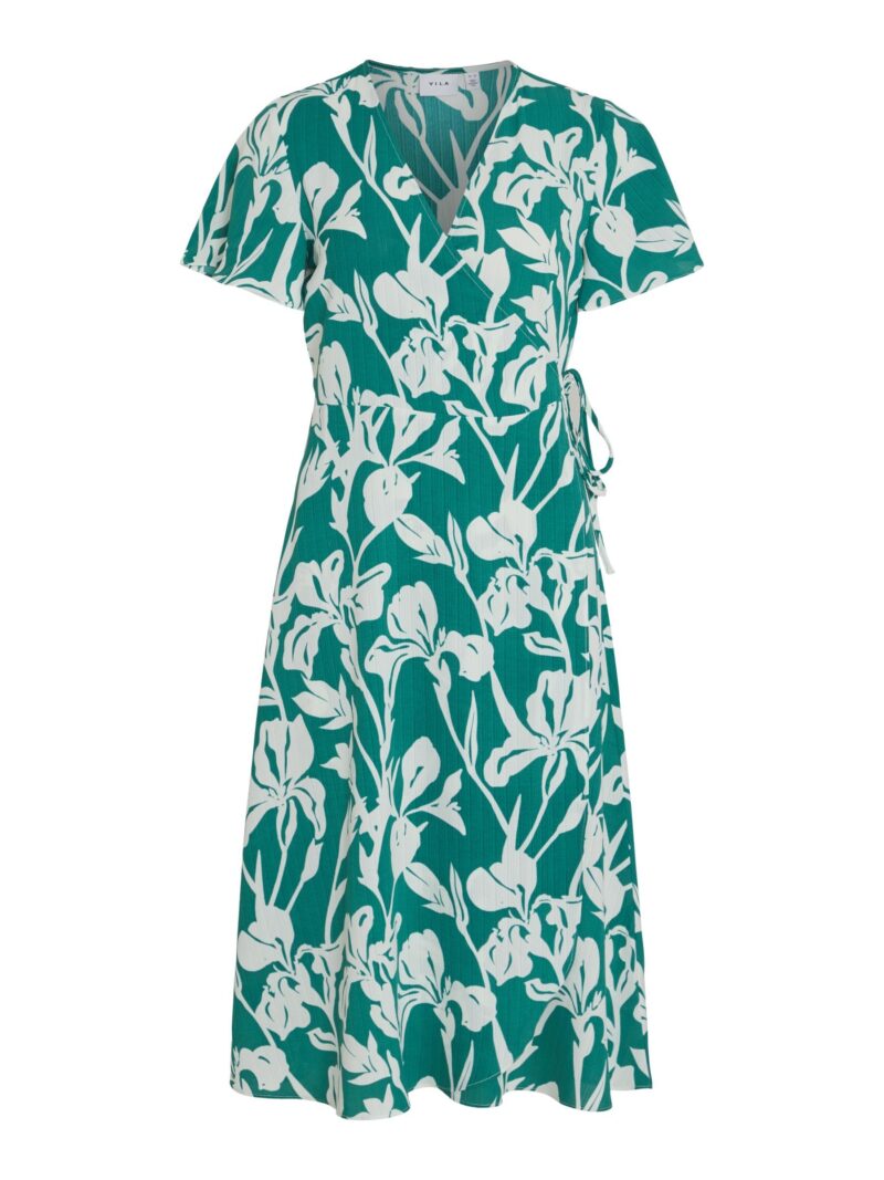 VILOVIE S/S WRAP MIDI DRESS/SU-NOOS