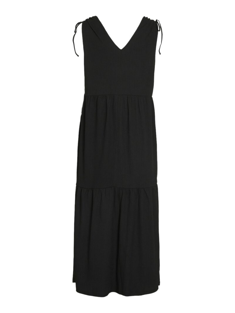 VIGITEA V-NECK S/L MAXI DRESS