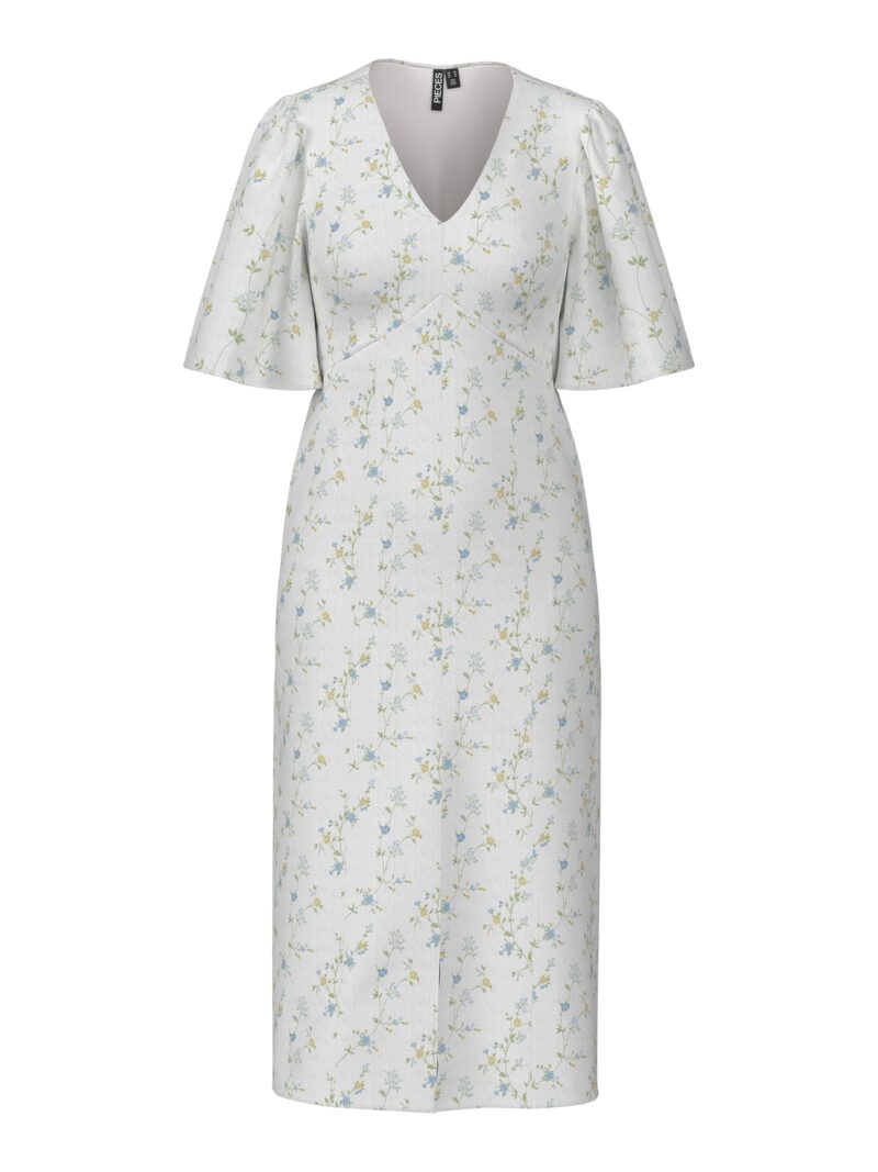 PCKARY SS V-NECK MIDI DRESS BC