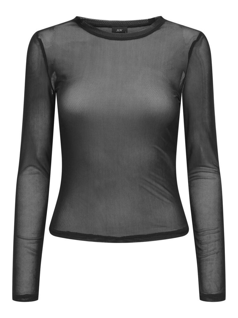 JDYELSA L/S O-NECK MESH TOP JRS