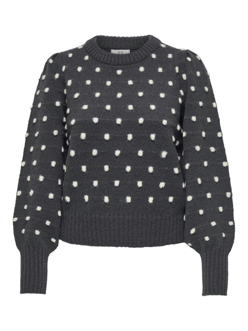 JDYSIGRID LIFE L/S ONECK PUFFDOT PUL KNT