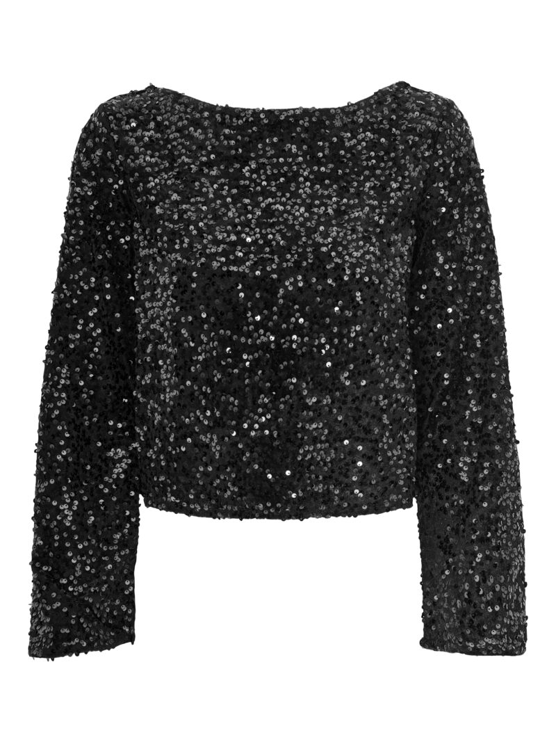 JDYSARA L/S BOW SEQUINS TOP JRS - Image 3