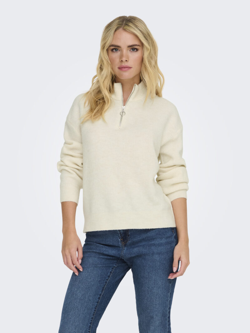 JDYLUMI LIFE L/S ZIP HN PULLOVER KNT - Image 4