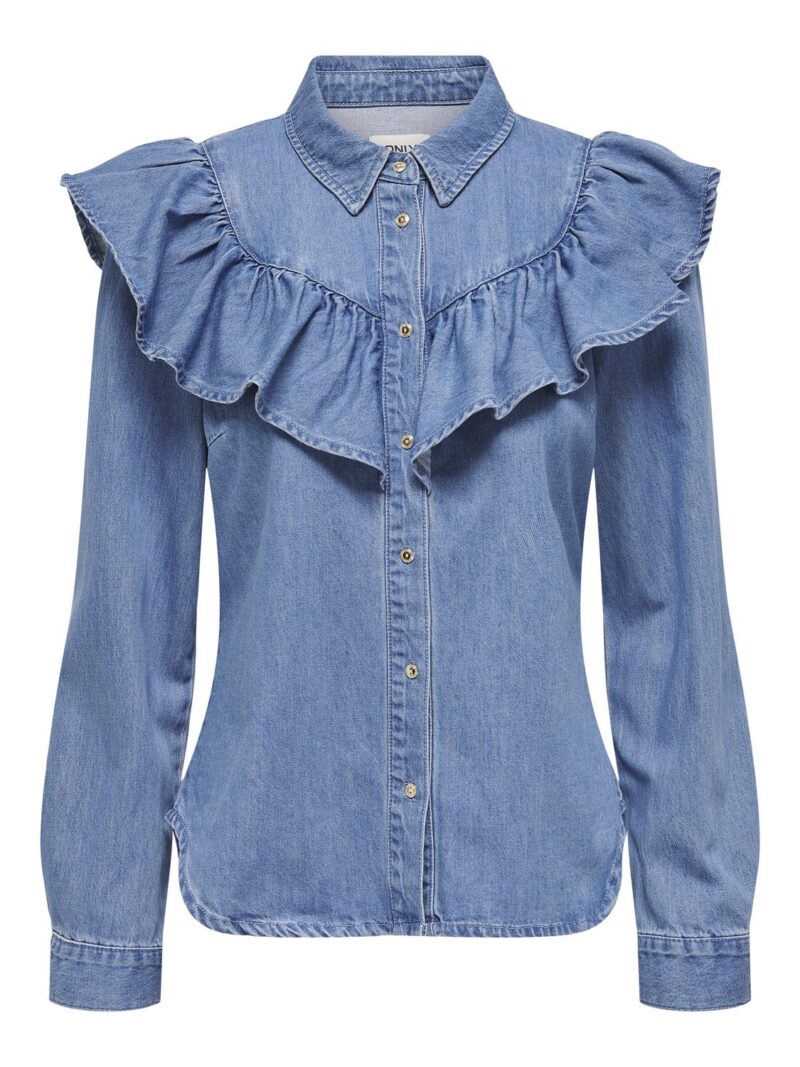 ONLINDIGO LS FRILL DNM SHIRT QYT - Image 5