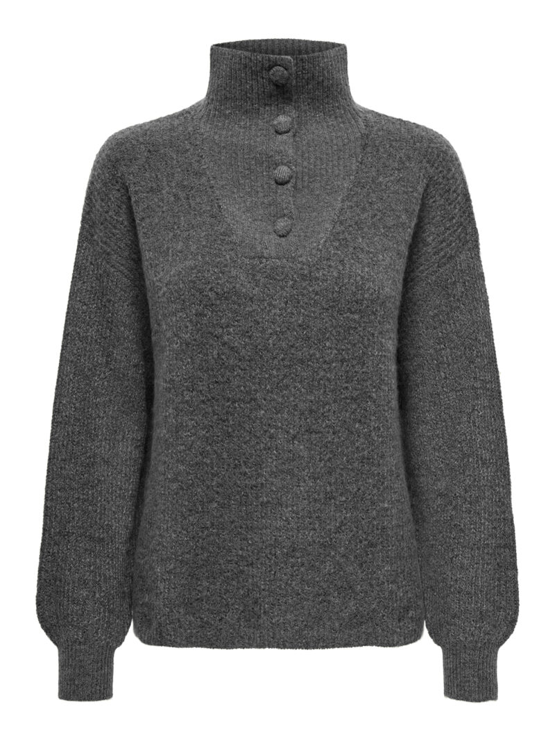 JDYINGEBORG LIFE L/S HN BUTTON PULLO KNT - Image 2