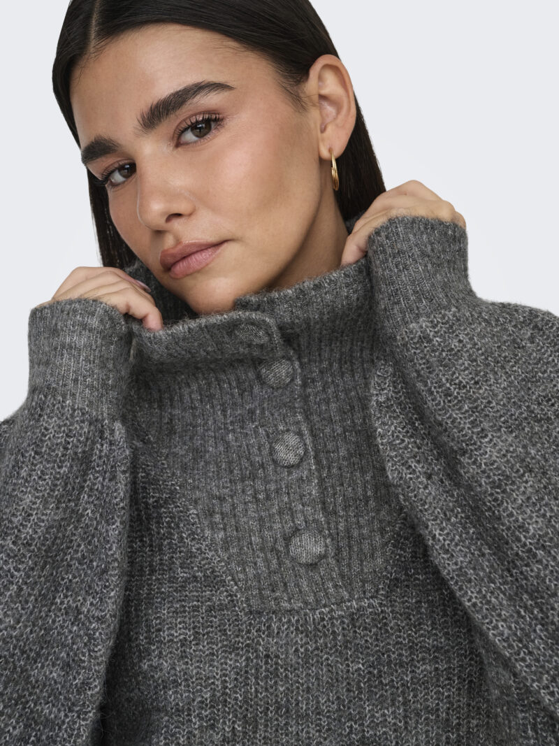 JDYINGEBORG LIFE L/S HN BUTTON PULLO KNT - Image 4