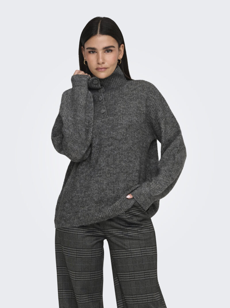 JDYINGEBORG LIFE L/S HN BUTTON PULLO KNT - Image 10