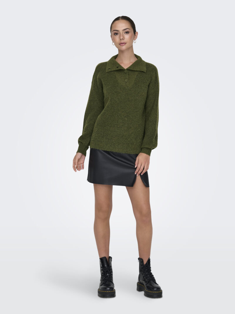 JDYINGEBORG LIFE L/S HN BUTTON PULLO KNT - Image 9