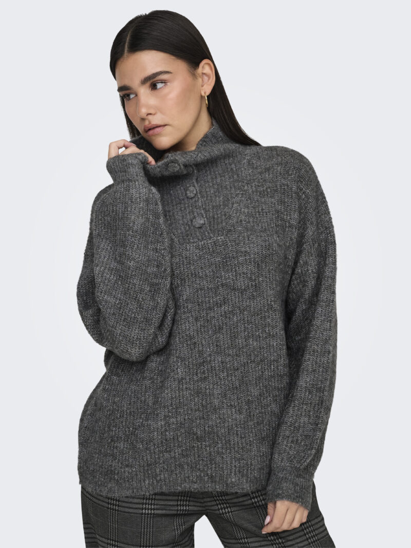 JDYINGEBORG LIFE L/S HN BUTTON PULLO KNT - Image 5