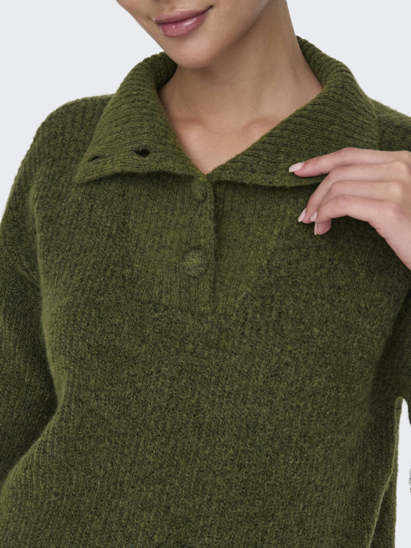 JDYINGEBORG LIFE L/S HN BUTTON PULLO KNT - Image 8