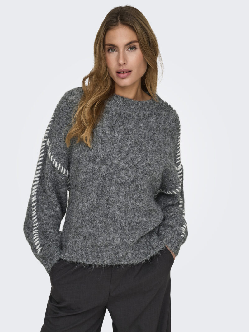 JDYZOEY LIFE L/S ON STITCH PULL KNT NOOS - Image 7
