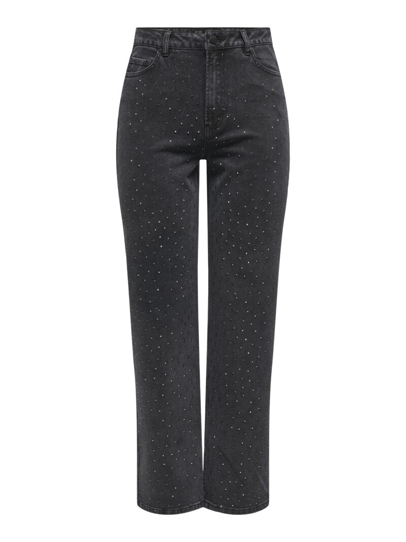 JDYSTINE STONE HW STRAIGHT JEANS DNM