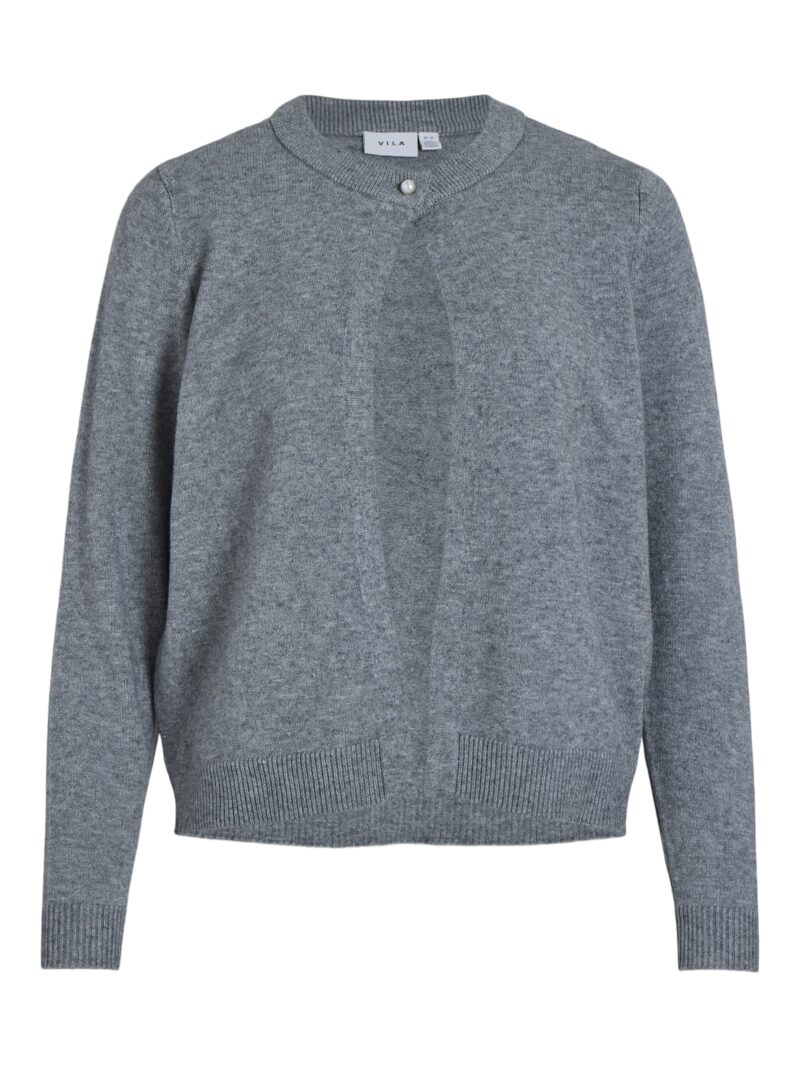 VILILO L/S O-NECK KNIT CARDIGAN/PB